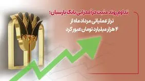 تداوم روند مثبت درآمدزایی بانک پارسیان؛ تراز عملیاتی مرداد ماه از4 هزار میلیارد تومان عبورکرد