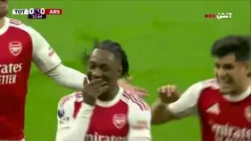 گل اول آرسنال به تاتنهام+ ویدئو