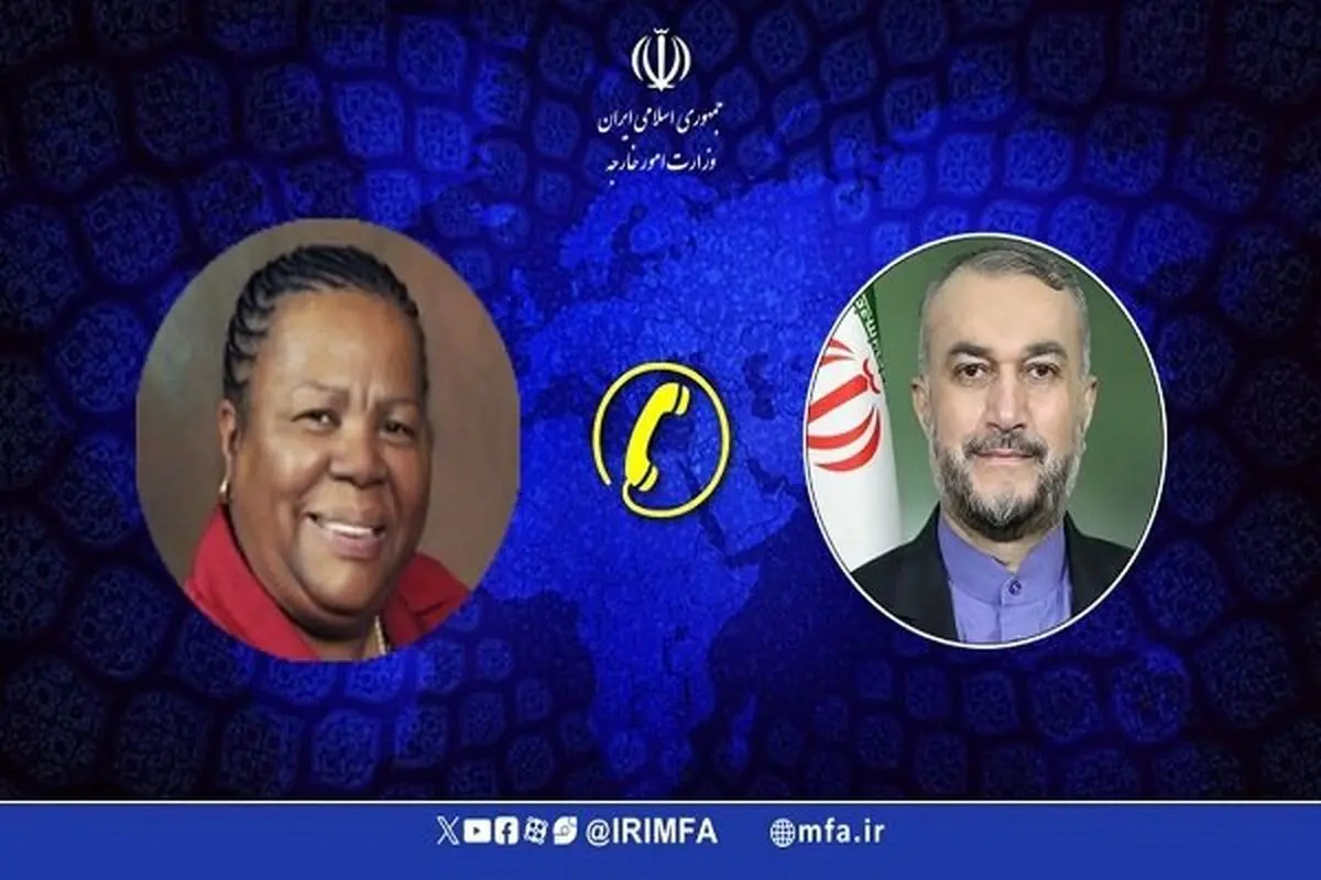 Iranian, South African FMs discuss Gaza