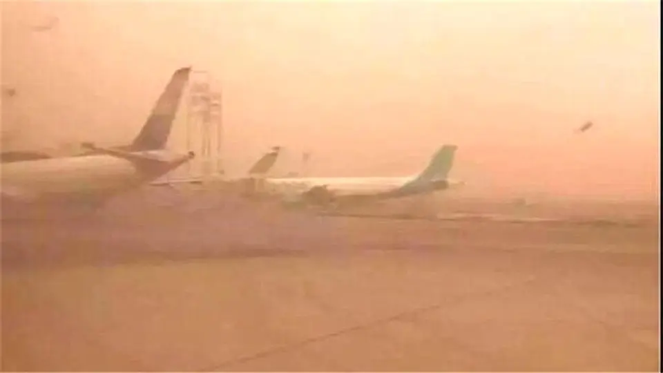 تعلیق پرواز‌های فرودگاه بغداد به دلیل موج جدید توفان شن در عراق