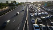 ترافیک سنگین در آزادراه تهران - کرج - قزوین