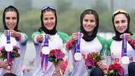 Iranian female rowers win silver medal at 2022 Asian Games
