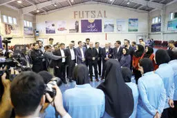 دیدار رئیس‌جمهور با دختران ملی‌پوش فوتسال