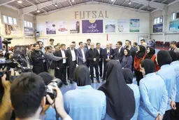 دیدار رئیس‌جمهور با دختران ملی‌پوش فوتسال