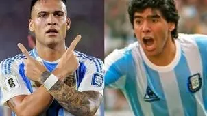 لائوتارو رکورد مارادونا را شکست