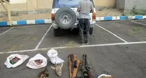 دستگیری شکارچی غیر مجاز در سمنان
