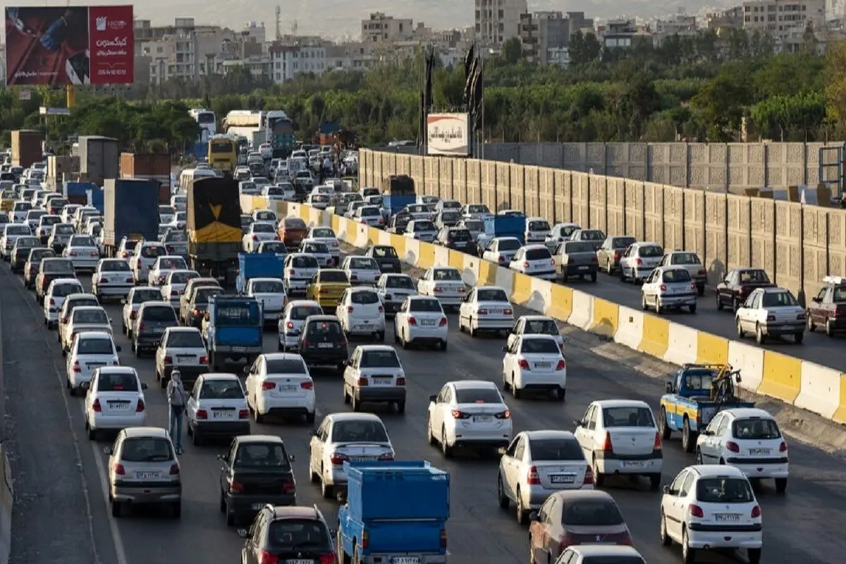ترافیک در محور چالوس سنگین شد
