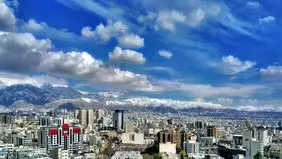 کیفیت هوای تهران در روز بارانی پایتخت