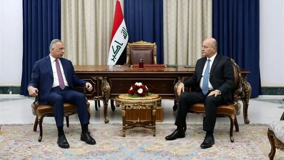 تأکید صالح و الکاظمی بر لزوم برون‌رفت عراق از بحران سیاسی