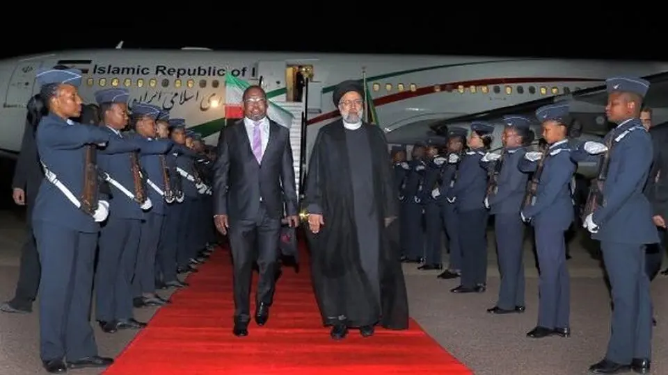Iranian president arrives in Pretoria to attend BRICS summit