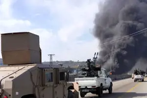 حومه ادلب در آتش انفجار و درگیری