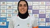 زهرا قنبری، بهترین فوتبالیست بازی ایران و میانمار