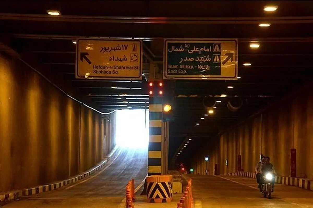 باند جنوبی تونل شهدای غزه امشب مسدود می‌شود