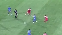 درخشش پویا پورعلی در بازی پرسپولیس و استقلال خوزستان