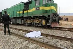 تصادف مرگبار موتور با قطار در اهواز
