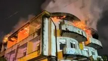 آتش‌سوزی در برج‌های ۲۰ طبقه خیابان ستارخان تهران/ ویدیو