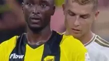 رفتار جالب رونالدو در بازی با الاتحاد