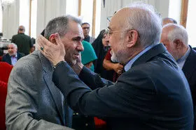 علی اکبر صالحی، وزیر پیشین و مجید تخت‌ روانچی، معاون سیاسی وزارت خارجه در مراسم گرامیداشت اولین سالگرد شهادت حسین امیرعبداللهیان