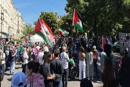 تظاهرات حامیان فلسطین در سوئد و فرانسه