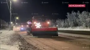 بارش سنگین برف در روسیه را ببینید + ویدیو