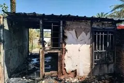 آتش سوزی یک کانکس جان کودک ۷ ساله را گرفت