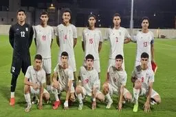 تساوی تیم ملی نوجوانان ایران در آسیا 