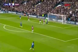 گل اول چلسی مقابل برنلی را ببینید + ویدیو