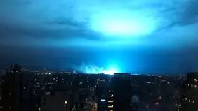 علت نور آبی دیشب چه بود؟