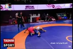 طلای آسیا بر گردن کامران قاسم پور + ویدیو