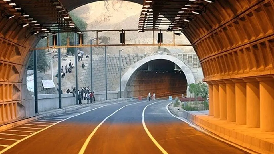 باند جنوبی تونل رسالت و باند شمالی تونل شهدای غزه مسدود شد