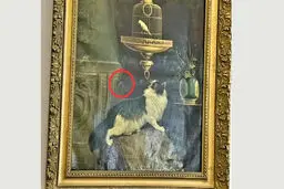 میخ بر تابلوی کمال‌الملک
