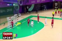 گل اول تیم ملی فوتسال ایران به تاجیکستان را ببینید + ویدیو