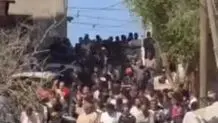 شعار قابل تامل یک پلاکارد در راهپیمایی «حمایت نصر» در تهران + عکس