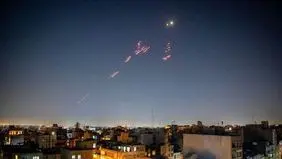 شلیک ممتد پدافند در غرب تهران