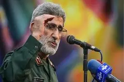 سردار قاآنی برای شهادت فرمانده عزالدین قسام پیام داد + عکس