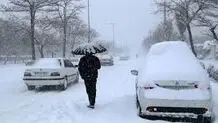 بارش برف در راه اصفهان