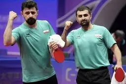 پیروزی تنیس روی میز ایران در قهرمانی جهان 