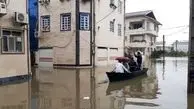ویدئویی از قایقرانی مردم در خیابان‌های آستارا!/ ویدئو

