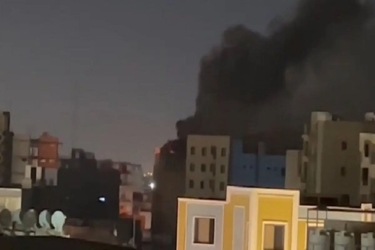 آتش سوزی مهیب  در نجف
