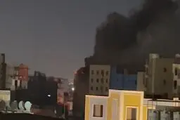 آتش سوزی مهیب  در نجف
