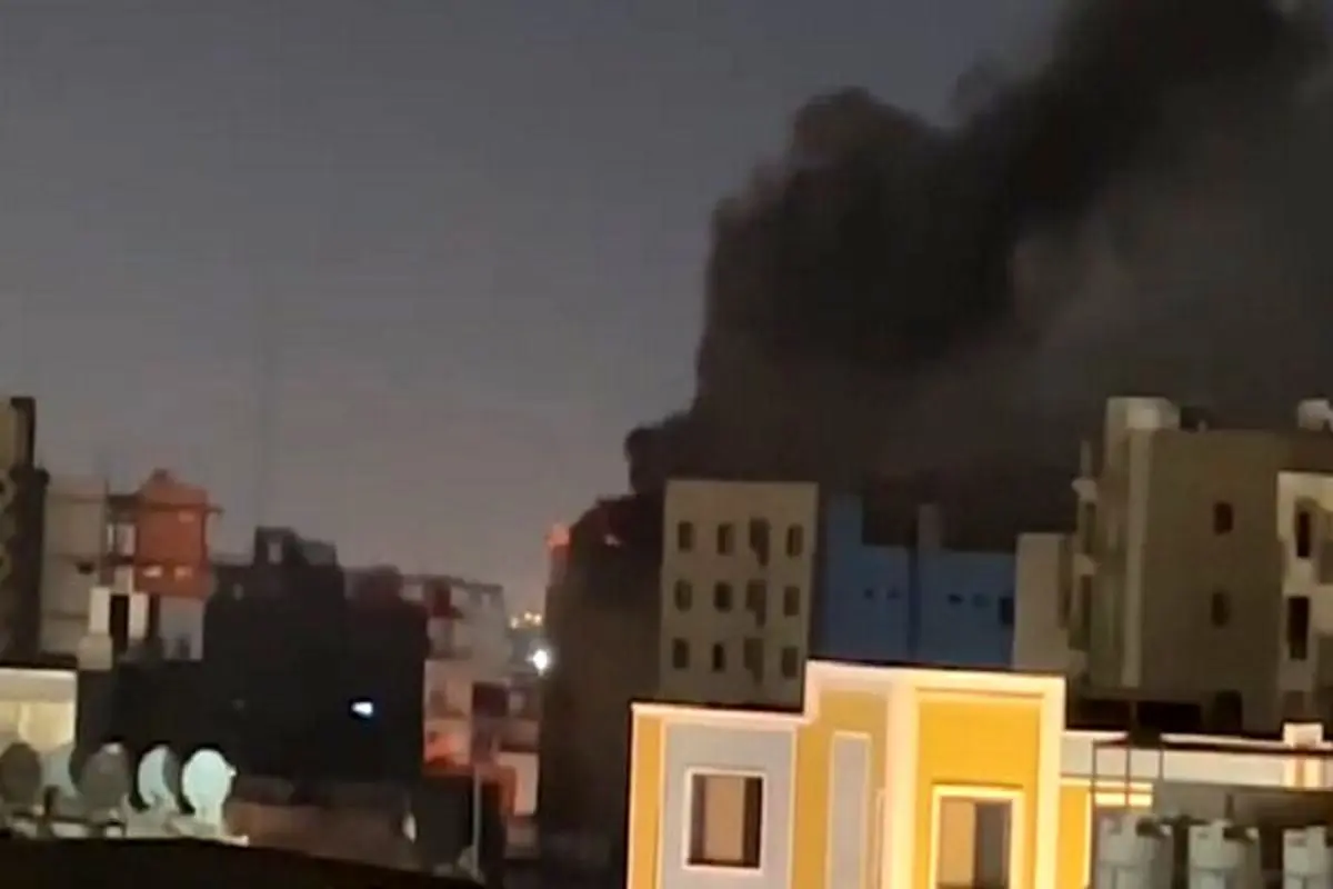 آتش سوزی مهیب  در نجف
