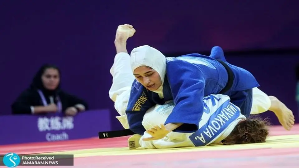 پرچمدار زن اولین مدال‌آور ایران در بازی های کشورهای اسلامی

