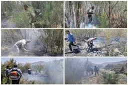 آتش در پارک ملی خجیر