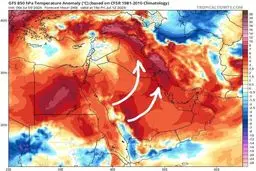 خطر گرمازدگی در کشور/ ورود یک موج گرمای بسیار قدرتمند از پنجشنبه ۲۱ تیر ۱۴۰۳