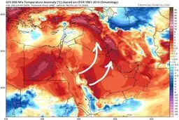 خطر گرمازدگی در کشور/ ورود یک موج گرمای بسیار قدرتمند از پنجشنبه ۲۱ تیر ۱۴۰۳