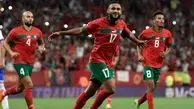 لاعبو المغرب یرفعون علم فلسطین احتفالا بالفوز على إسبانیا 