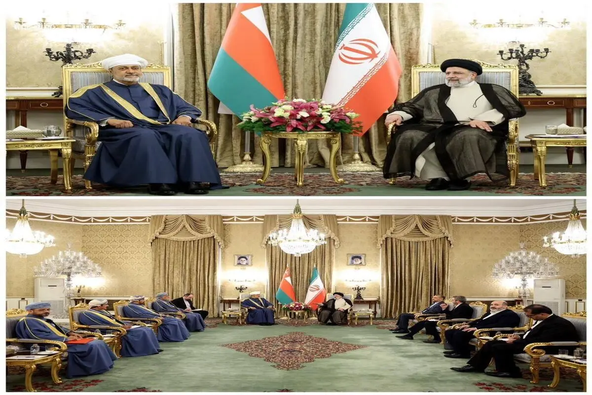 دیدار دوجانبه رئیسی و هیثم بن طارق


