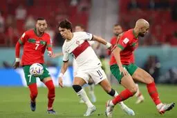 بازی مراکش و پرتغال از نگاه آمار