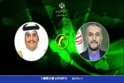 رایزنی وزیران امور خارجه ایران و قطر درباره آخرین تحولات غزه

