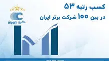 ‌کروز پنجاه‌وسومین شرکت برتر ایران شناخته شد
